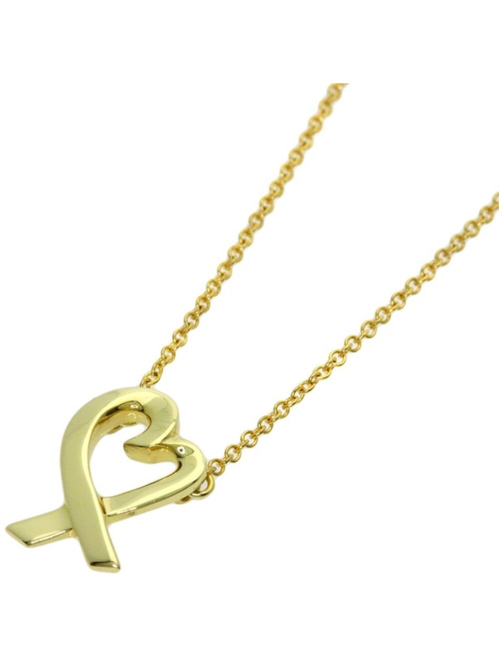 Tiffany & Co Loving Heart Necklace 18k Yellow Gold